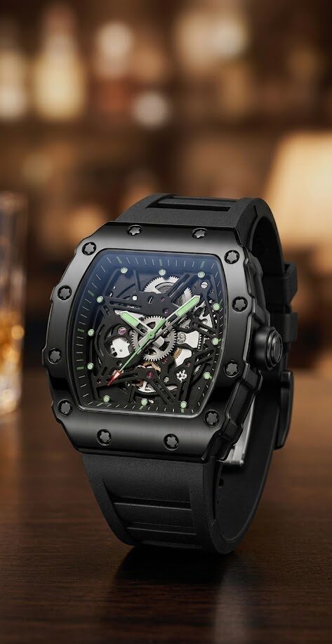 Reloj Richard Mille Skeleton Black Edition — Diseño Tonneau AAA - Imagen 3