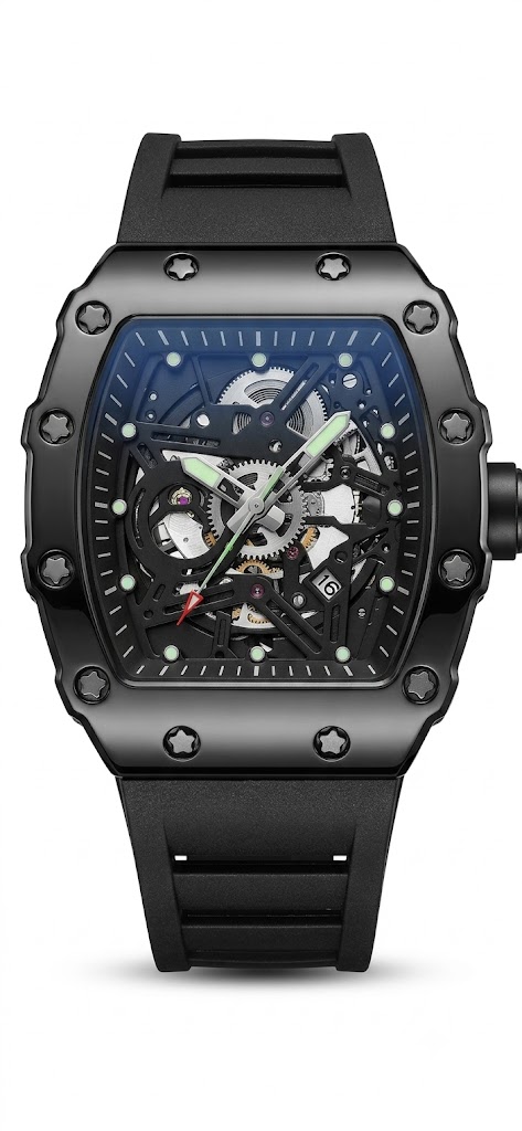Reloj Richard Mille Skeleton Black Edition — Diseño Tonneau AAA - Imagen 2