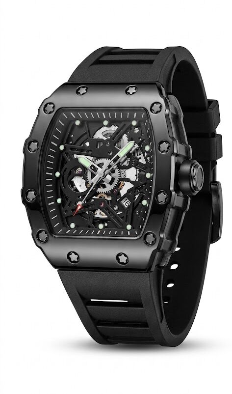 Reloj Richard Mille Skeleton Black Edition — Diseño Tonneau AAA